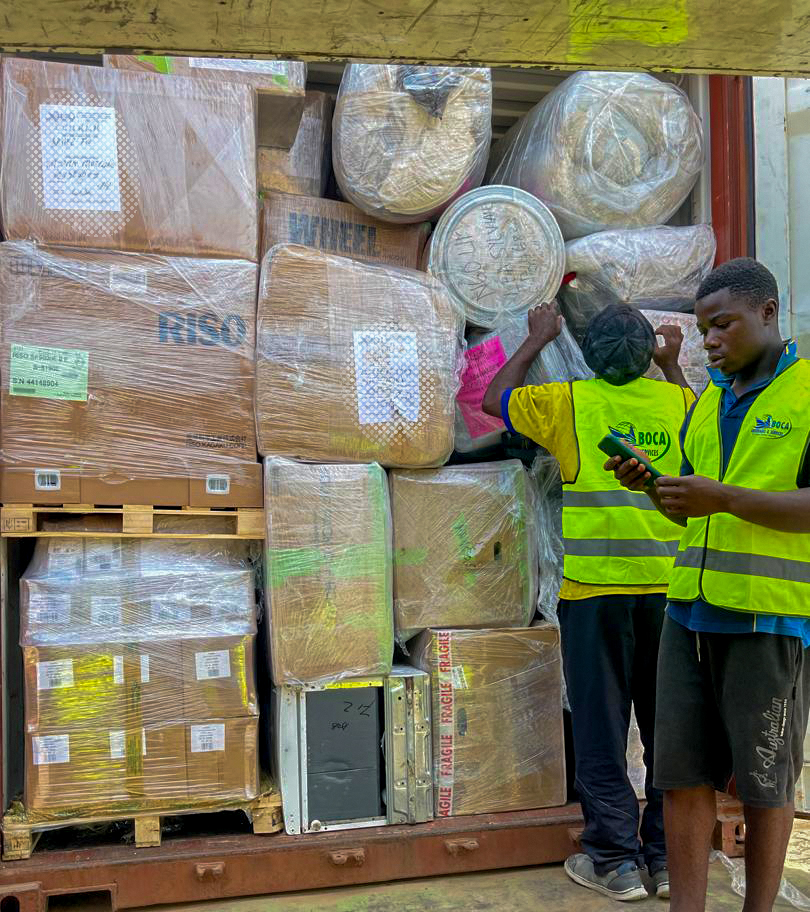 dechargement colis BOCA 4